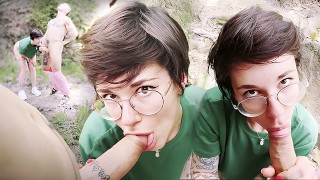 A real Polish couple having sex outdoors