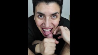 POV Facial with a shaky finale: he can’t hold the phone still