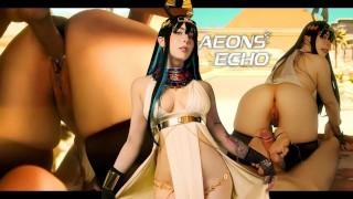 Aeons Echo. Iset. June Contest Video 2025. Footjob, Cumshot - MollyRedWolf